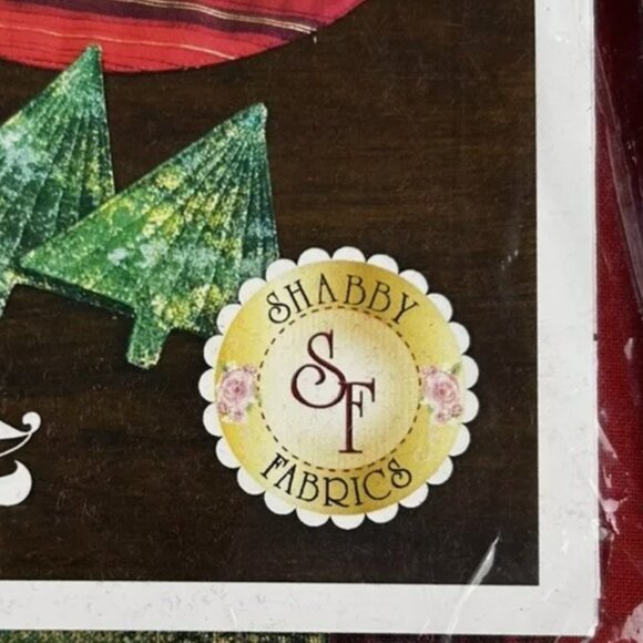 NEW Shabby Fabrics December Table Glitz Ornament Placemat Coasters Kit Fabric - Picture 2 of 3